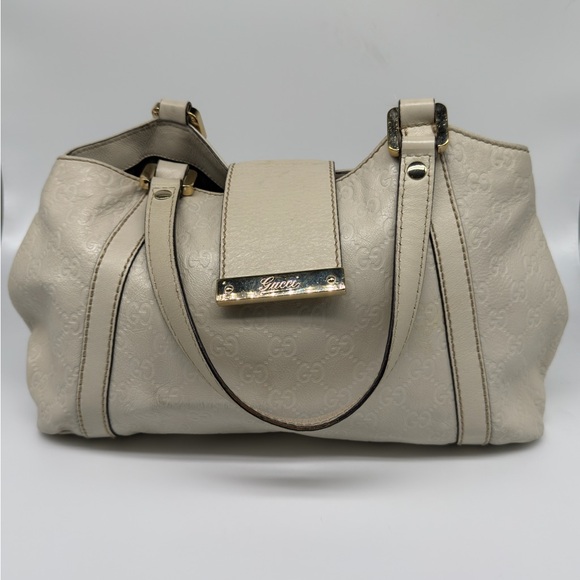 Gucci Guccissima Matching Set – Ivory Wallet & Shoulder Bag Bundle - Picture 3 of 4